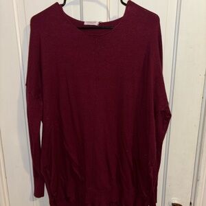 Chic Soul Burgundy Sweater